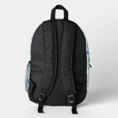 Blue Sewing Theme Quilters Bedruckter Rucksack (Rückseite)