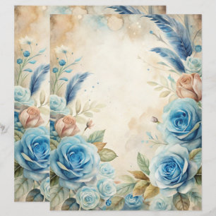 Blue Shabby Chic Scrapbook