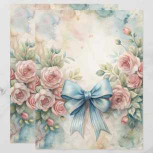 Blue Shabby Chic Scrapbook