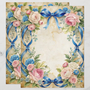 Blue Shabby Chic Scrapbook