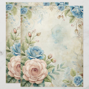 Blue Shabby Chic Scrapbook