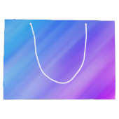 Blue Shade Abstrakt Große Geschenktüte (Rückseite)