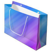 Blue Shade Abstrakt Große Geschenktüte (Vorderseite Schrägansicht)