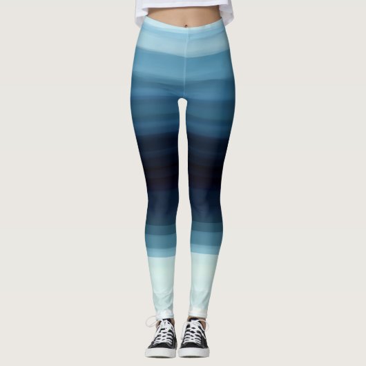 Blue Shade Ombre Leggings (Vorderseite)