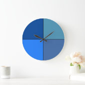 Blue Shades Abstrakt Art Wall Uhr (Zuhause)