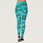 Blue Shades Camouflage Leggings (Rückseite)