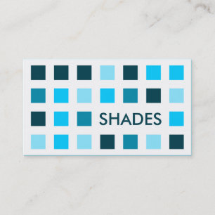 BLUE SHADES (Mod-Quadrate) Visitenkarte