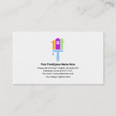 Blue Shades "Painter" Signage Painting Contractor Visitenkarte (Rückseite)