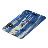 Blue Shadows Morzine Magnet (Linke Seite)