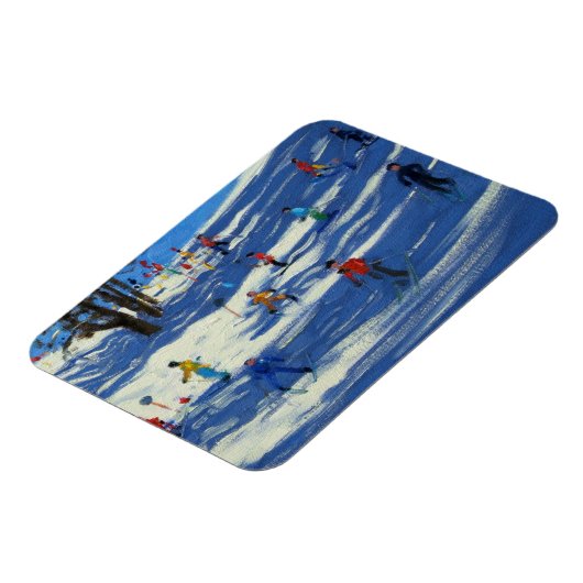 Blue Shadows Morzine Magnet (Linke Seite)