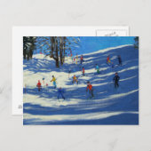 Blue Shadows Morzine Postkarte (Vorne/Hinten)