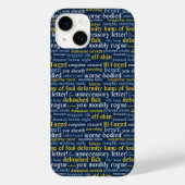 Blue Shakespeare Insult Funny Classic Literatur Case-Mate iPhone Hülle (Rückseite)