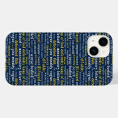 Blue Shakespeare Insult Funny Classic Literatur Case-Mate iPhone Hülle (Rückseite (Horizontal))