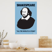 Blue Shakespeare-Klassenposter Poster (Küche)