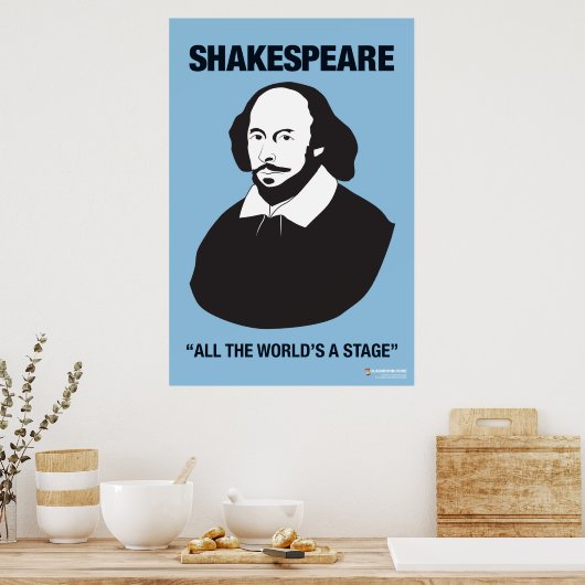 Blue Shakespeare-Klassenposter Poster (Küche)