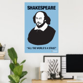 Blue Shakespeare-Klassenposter Poster (Heimbüro)