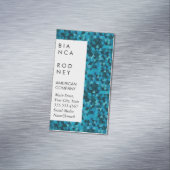 Blue Shapes Corporate Magnetische Visitenkarte (Beispiel)