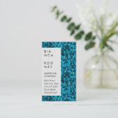 Blue Shapes Corporate Visitenkarte (Stehend Vorderseite)