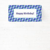Blue Shapes Geburtstag Banner (InSitu)