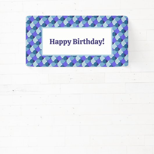Blue Shapes Geburtstag Banner (InSitu)