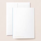 Blue Shapes Geburtstag Folienkarte (Rückseite mit Umschlag)