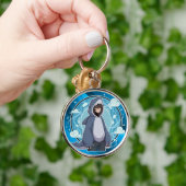 Blue Shark Boy Anime Art Schlüsselanhänger (Hand)