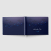 Blue Shark Wedding Guest Book Gästebuch (Voll)