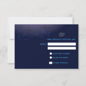Blue Shark Wedding RSVP Response Card (Vorderseite)