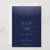 Blue Shark Wedding | Save the Date Karte (Vorderseite)