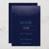 Blue Shark Wedding | Save the Date Karte (Vorne/Hinten)
