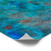 Blue Shattuckite Poster (Ecke)