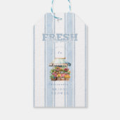 Blue She is Off the Market Brautparty Geschenkanhänger (Rückseite)