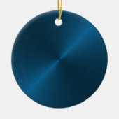 Blue Sheen Christmas Personalisierte Ornament (Vorne)