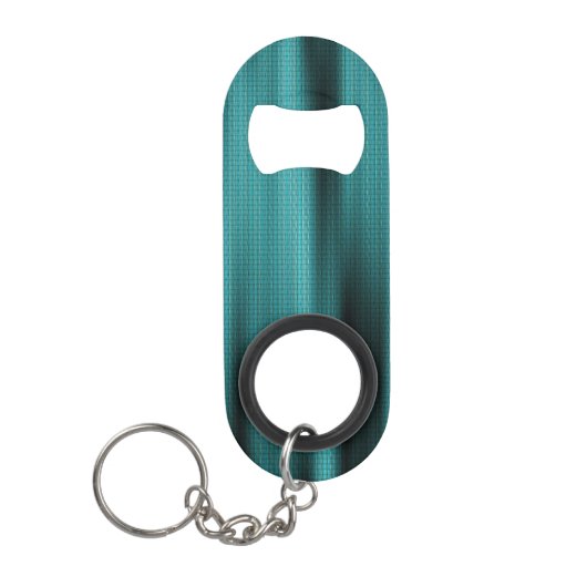 Blue Sheen Texture personalize Monogram Mini Flaschenöffner (Vorderseite)