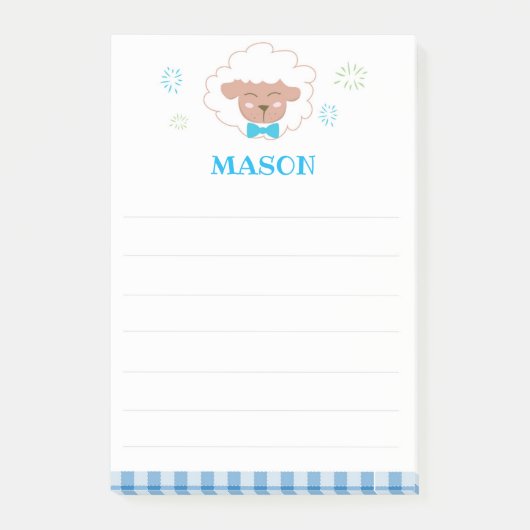Blue Sheep Post It Note Post-it Klebezettel (Vorderseite)