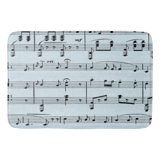 Blue Sheet Music Badematte (Vorderseite)