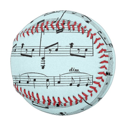 Blue Sheet Music Baseball (Vorne Rechts)