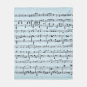 Blue Sheet Music Fleecedecke (Vorderseite)