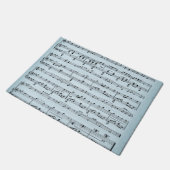 Blue Sheet Music Fußmatte (Schrägansicht)