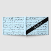 Blue Sheet Music Guest Book Gästebuch (Voll)