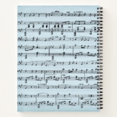 Blue Sheet Music Notizblock (Rückseite)