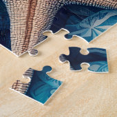 Blue Shells Beach Batik Starfish Sand Dollar Puzzle (Seite)