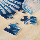 Blue Shells Beach Batik Starfish Sand Dollar Puzzle (Seite)