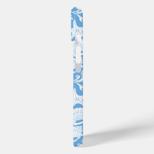 Blue Shells Personalized Case-Mate iPhone Hülle (Rückseite / Links)