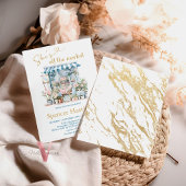 Blue She's Off the Market Bridal Duwer Einladung