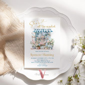 Blue She's Off the Market Bridal Duwer Einladung