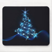 Blue Shine of Stars on Christmas Tree Dark Mousepad (Vorne)
