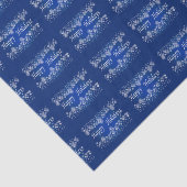 Blue Shinry Stars Happy Holiday Tissue Seidenpapier (Ausschnitt)