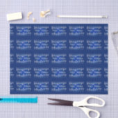 Blue Shinry Stars Happy Holiday Tissue Seidenpapier (Handwerk)