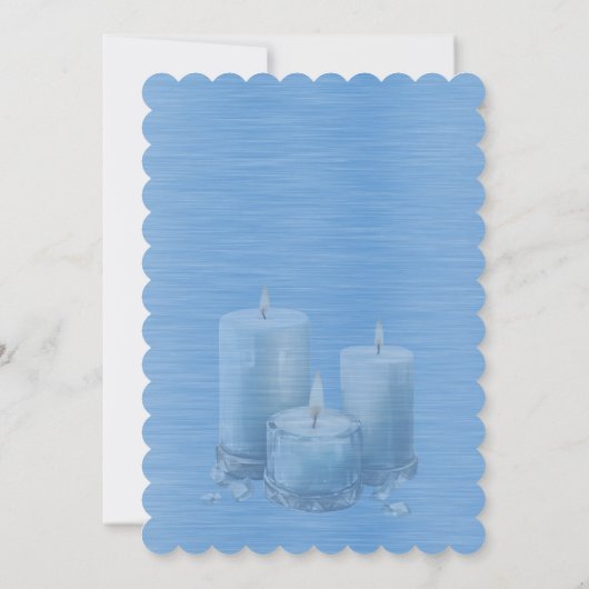 Blue Shiny Elegant Sparkly Frame Wedding Einladung (Rückseite)